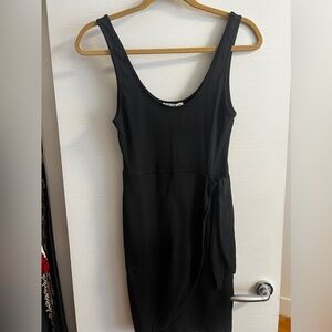 Zara ribbed tank dress with front tie